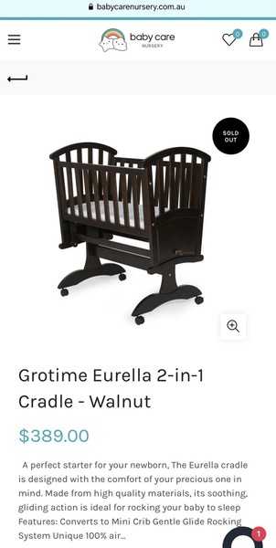 grotime eurella cradle
